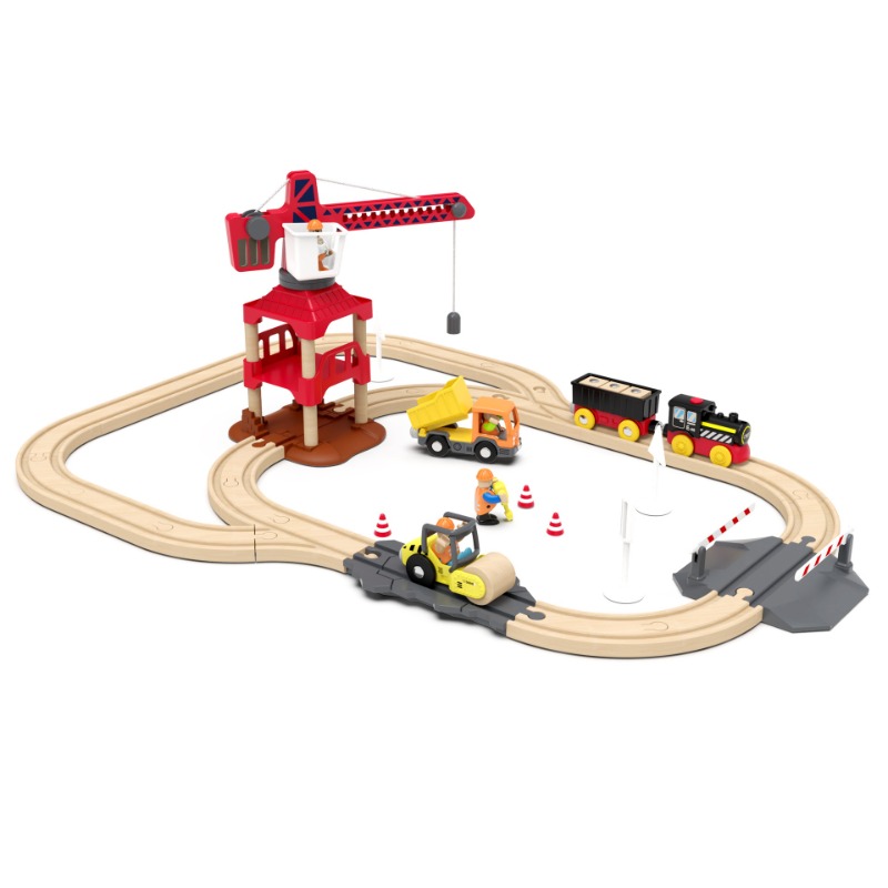 Model Kit Runner - Juego de vía férrea de madera,