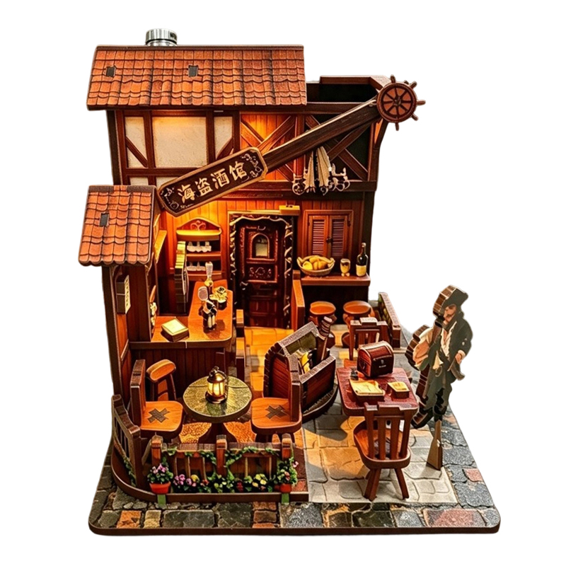 Model Kit Glue - Rompecabezas de madera 3D para armar