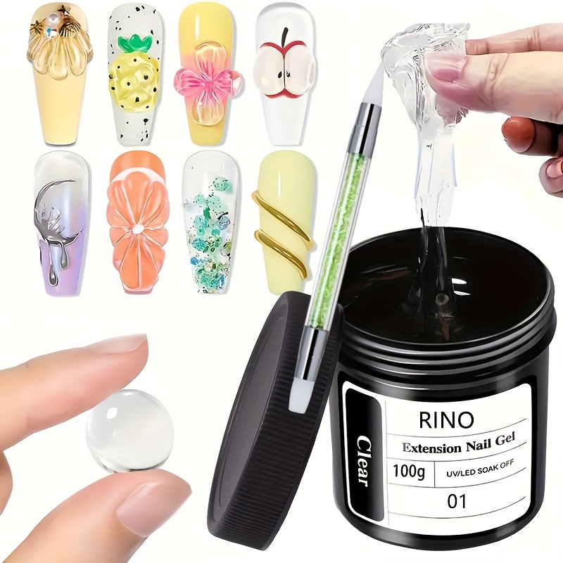 Model Kit Glue - Gel de Uñas Transparente Antiadherente de