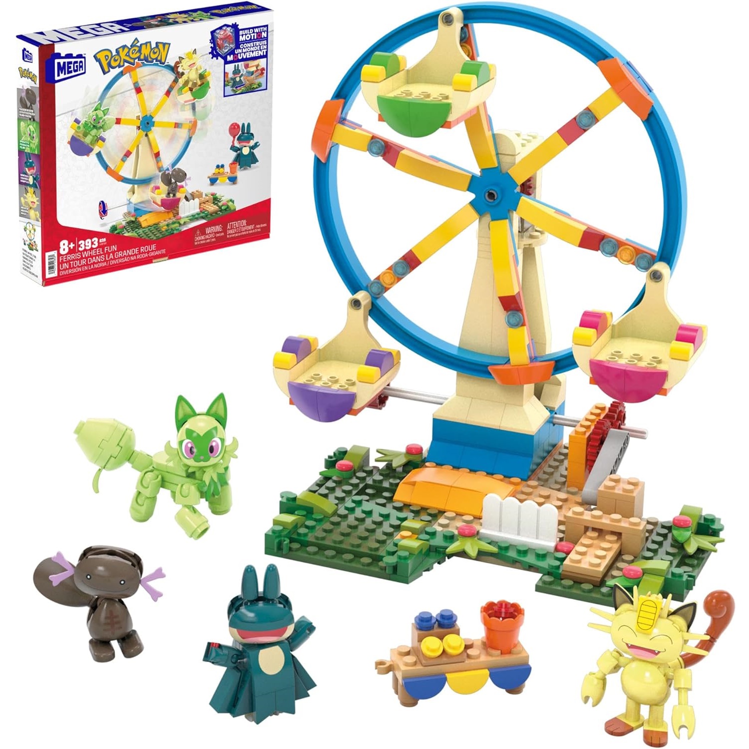 Model Kit Gundam Bandai - MEGA Pokémon Diversión en la Rueda
