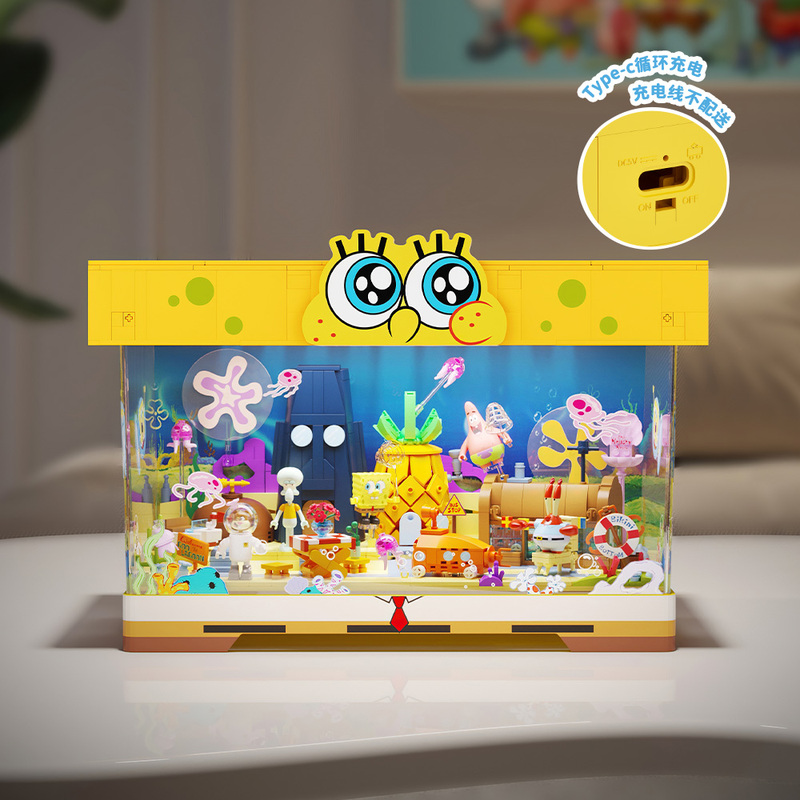 Area X Bob Esponja Pantalones  - Model Kit Box reseña y precio