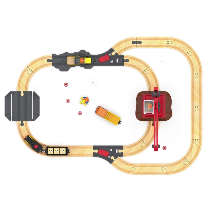 Juego de vía férrea de madera, - Model Kit Runner reseña y precio