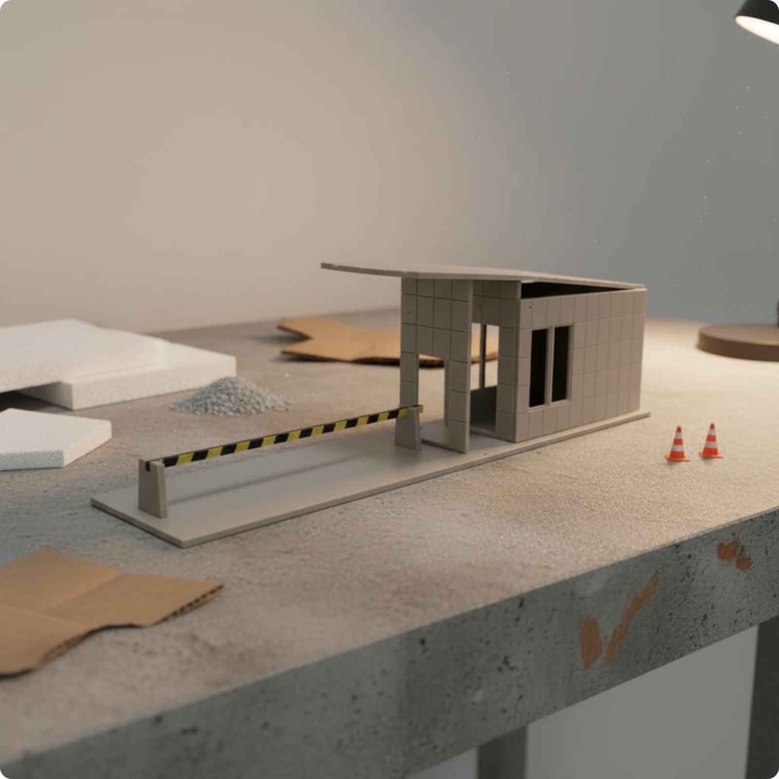 Modelo de Caseta de Seguridad, - Model Kit Glue reseña y precio