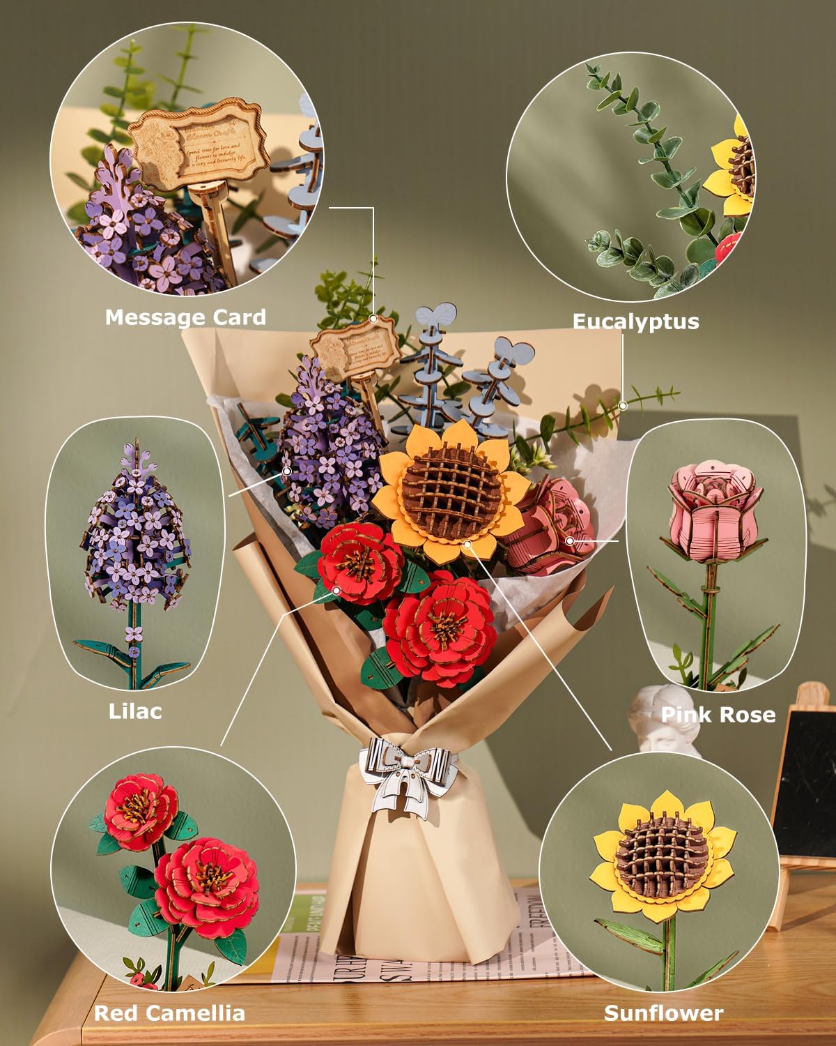 Ramo de Flores de Madera Rolif - Model Kit Revell reseña y precio