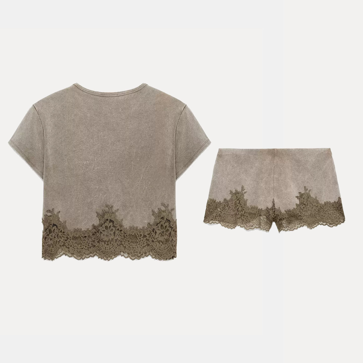 Conjunto de top y pantalones c - Wash Effect Set reseña y precio