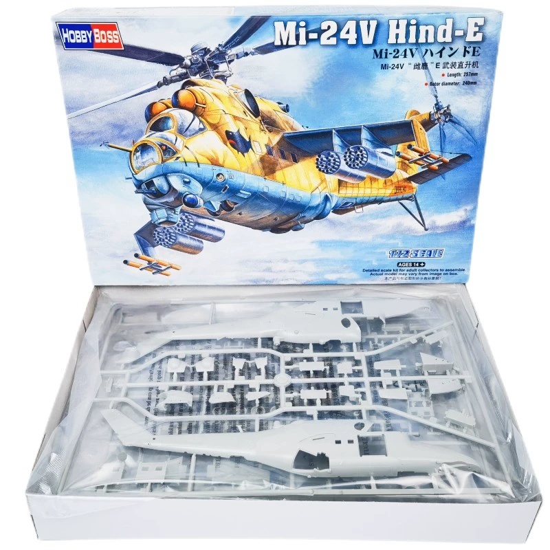 TRUMPETER 1/72 MI-24V Hind-E H - Model Kit Academy reseña y precio
