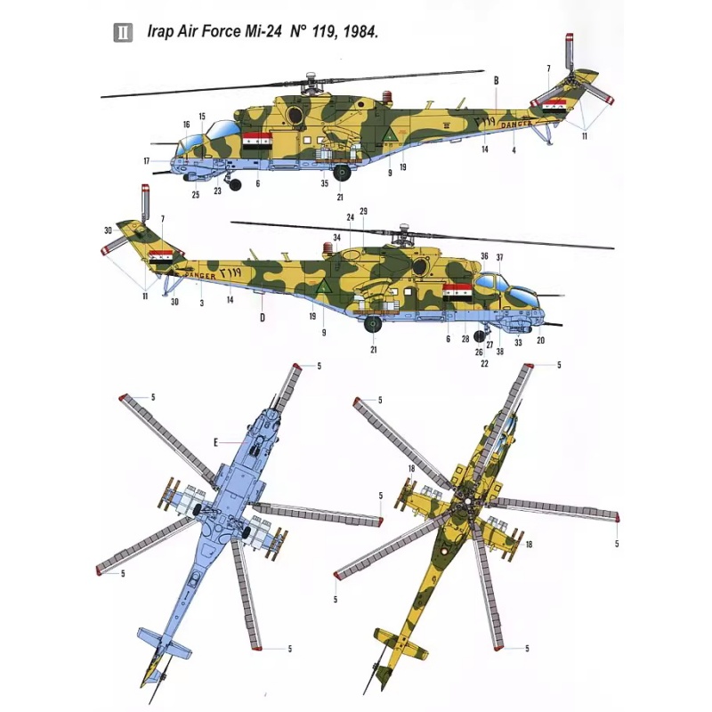 TRUMPETER 1/72 MI-24V Hind-E H - Model Kit Academy reseña y precio