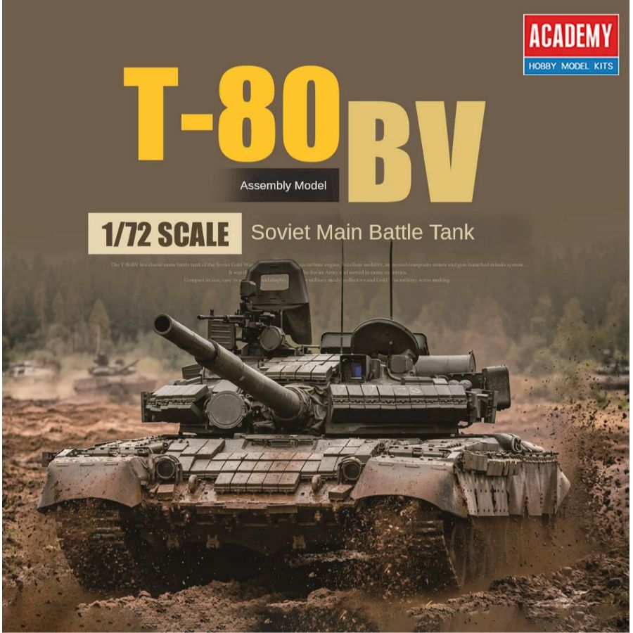 AC13434 Academy 1/72 T-80BV Ki - Model Kit Academy reseña y precio